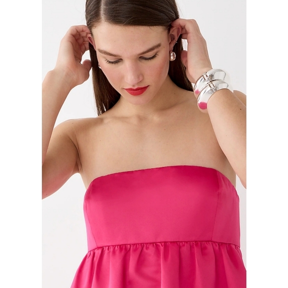 66. J.Crew Collection limited-edition strapless dress in duchesse satin - Picture 2 of 11